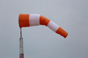 Eine Windfahne.